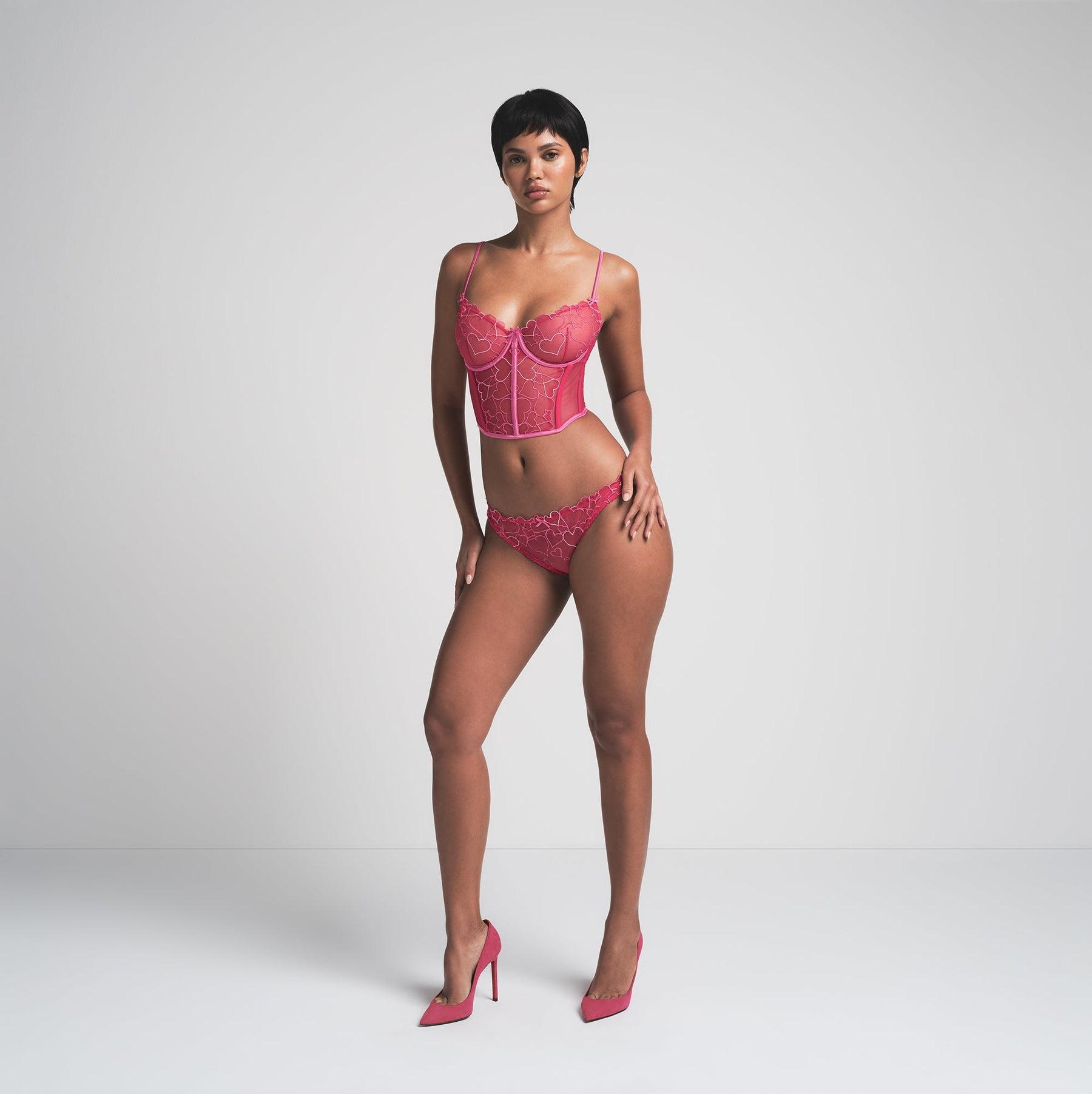 EMBROIDERED TULLE CROPPED CORSET | PUNCH