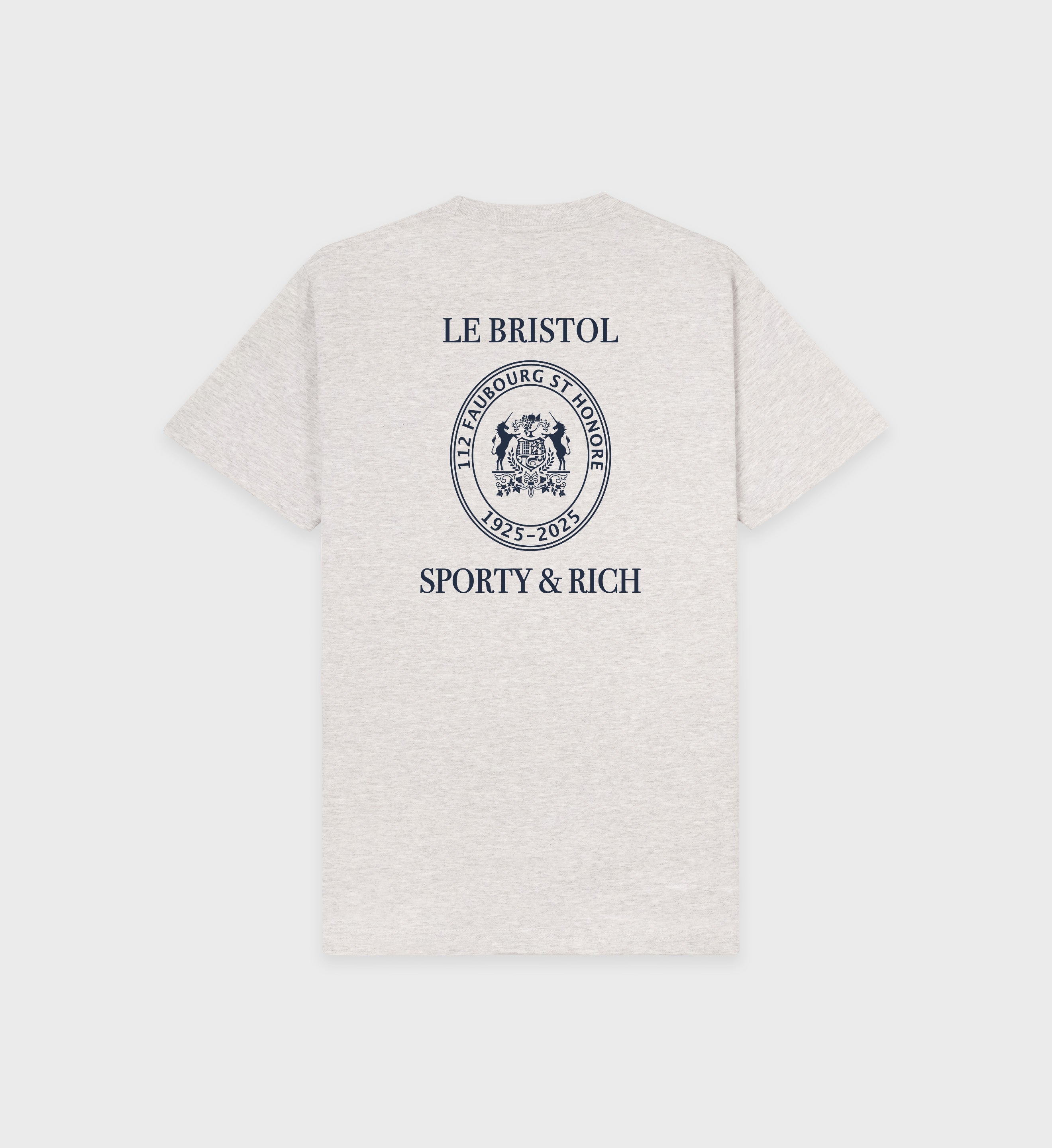 Crest Seal 100th T-Shirt - Heather Gray/Navy