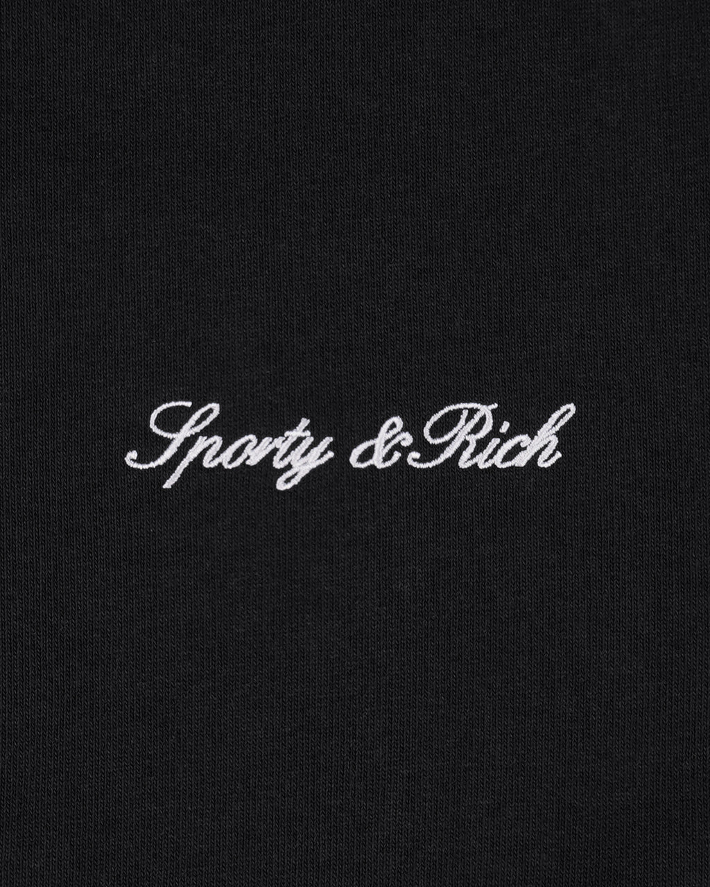 Signature Logo Embroidered Crewneck - Black/White