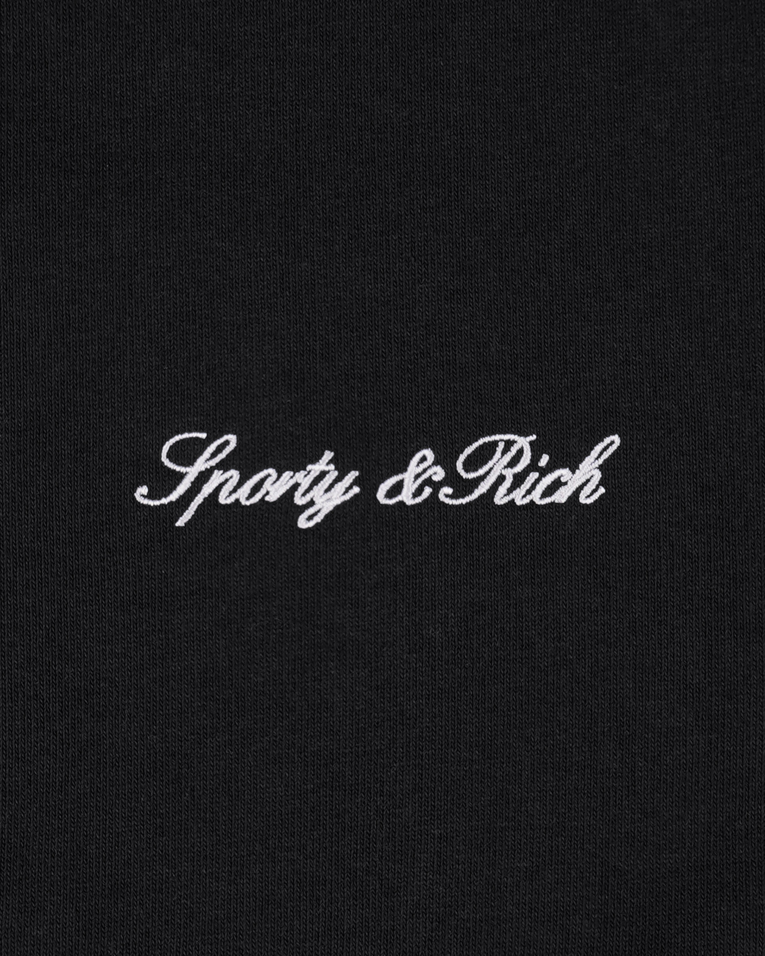 Signature Logo Embroidered Crewneck - Black/White