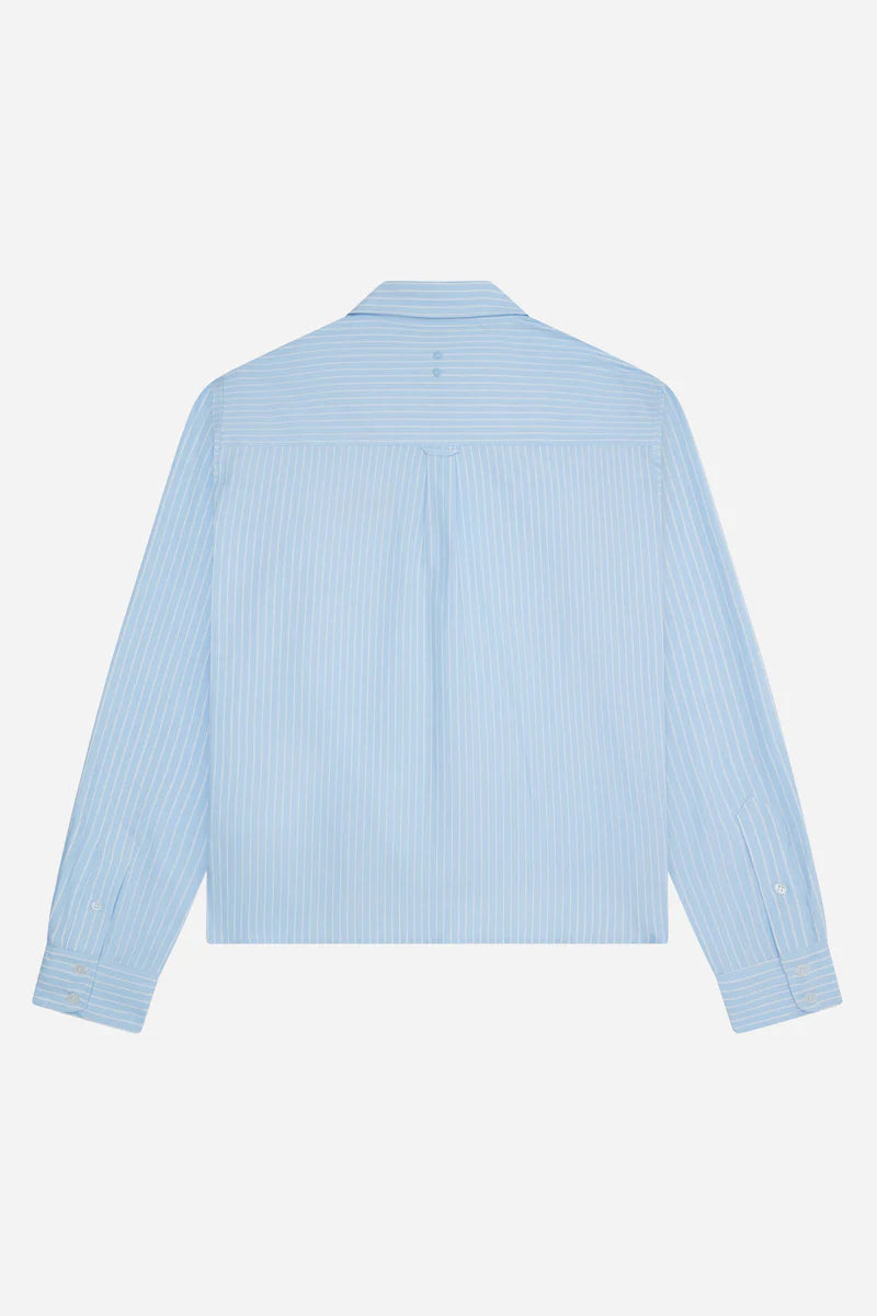 Oxford script shirt -blue/white