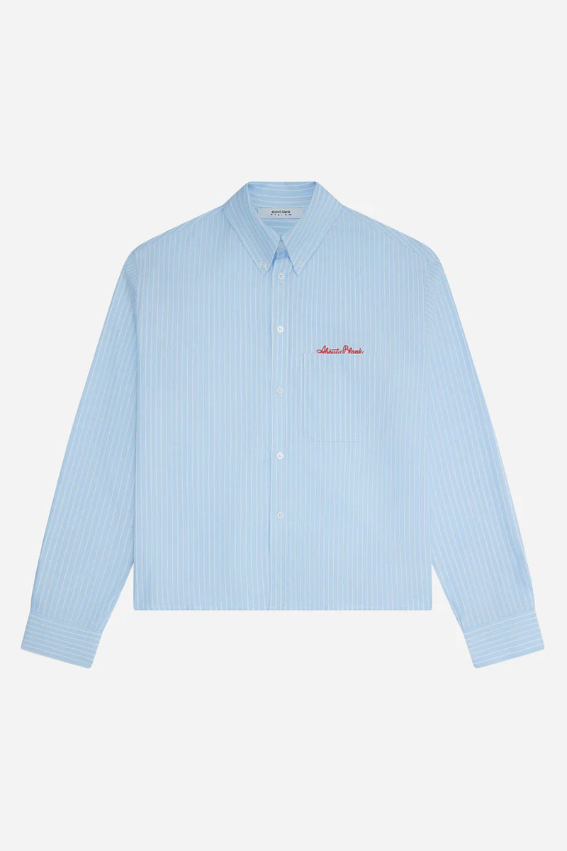 Oxford script shirt -blue/white