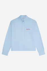 Oxford script shirt -blue/white