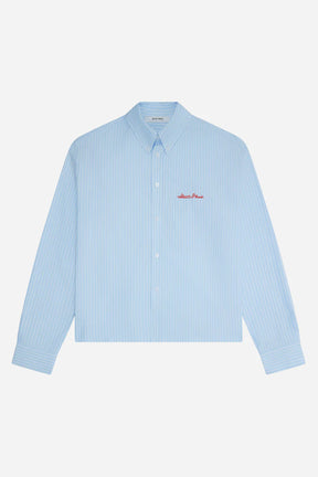 Oxford script shirt -blue/white
