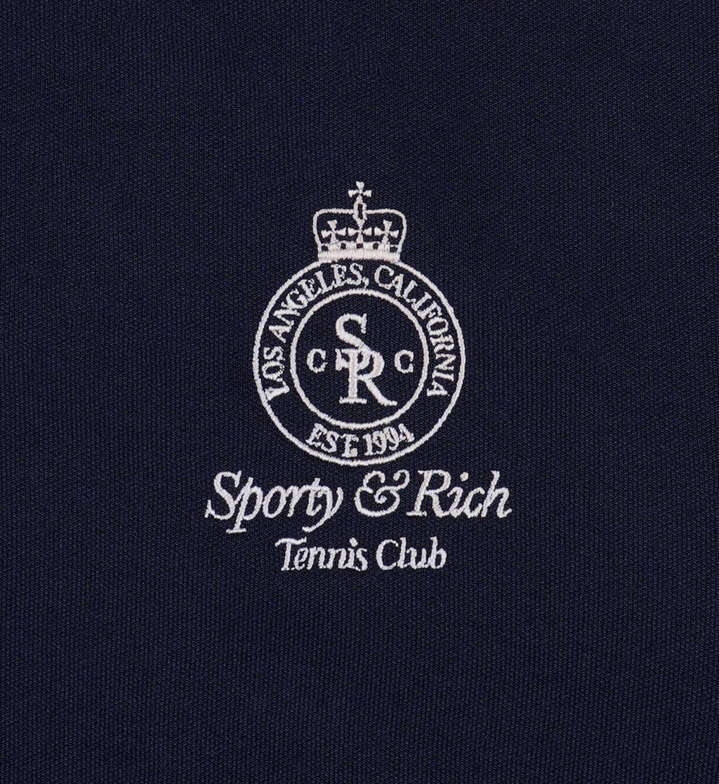 Crown Tennis Track Pant - Navy/White