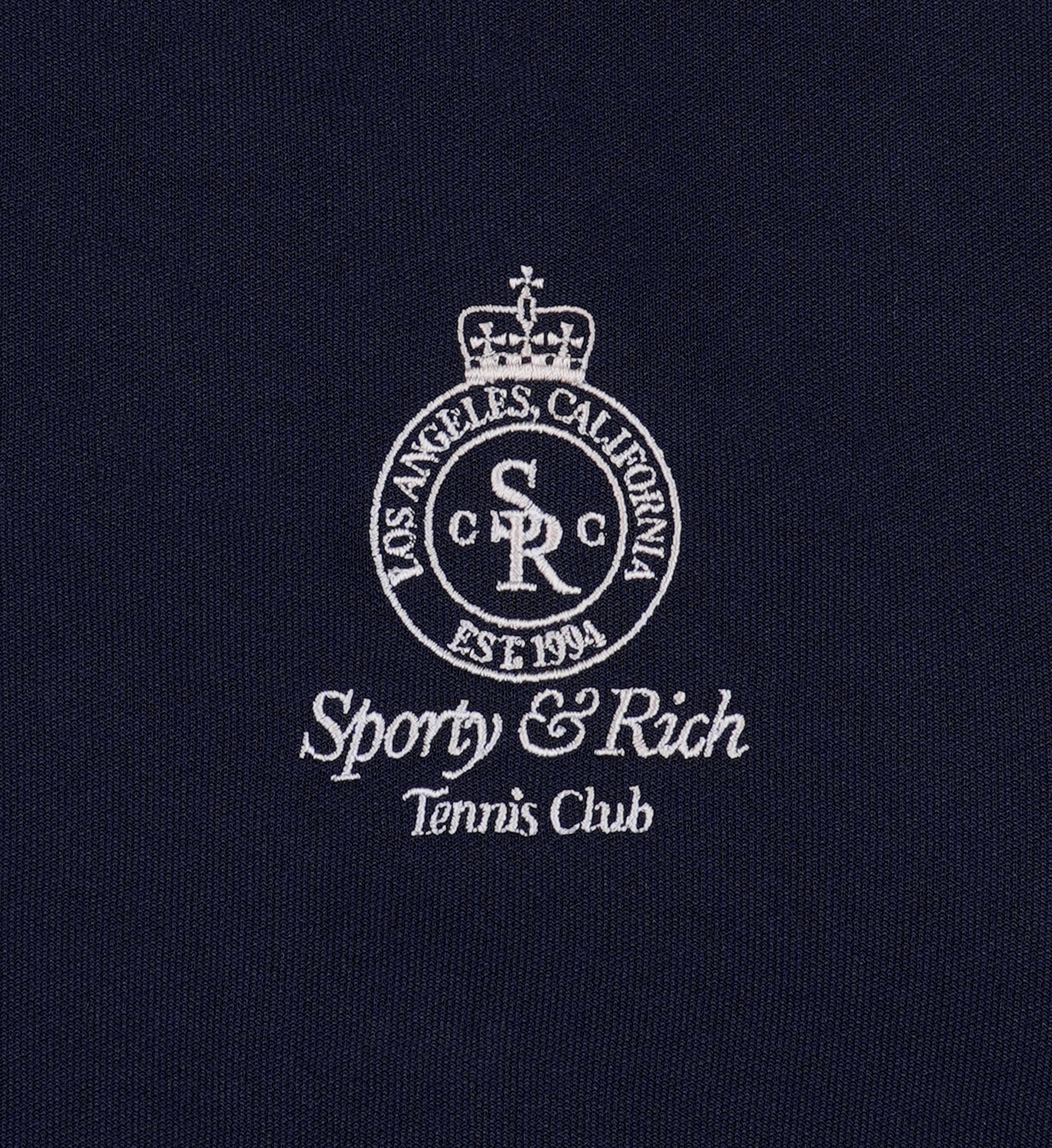 Crown Tennis Track Pant - Navy/White