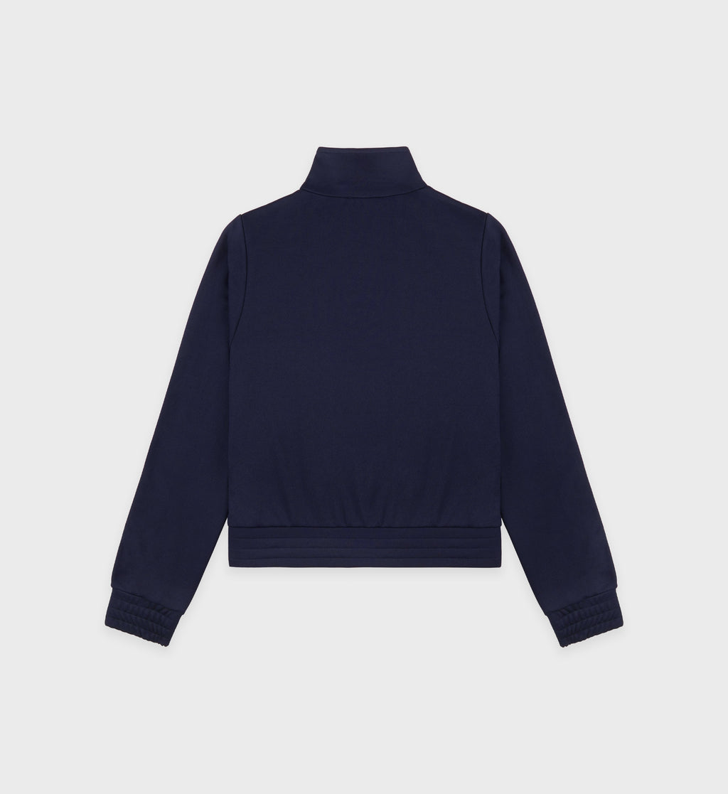 Crown Tennis Track Jacket - Navy/White