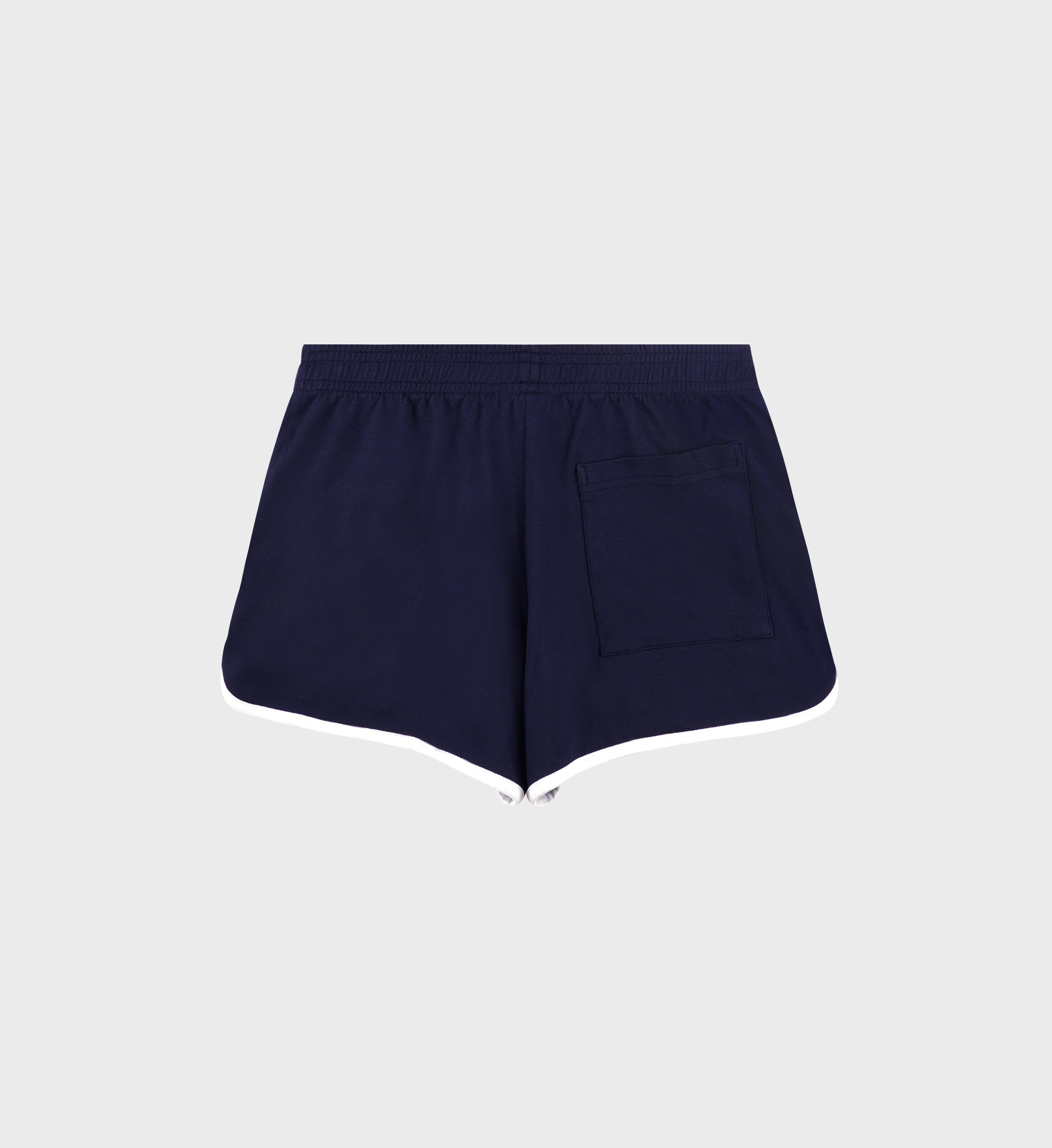 Crown Tennis Pique Short - Navy/White