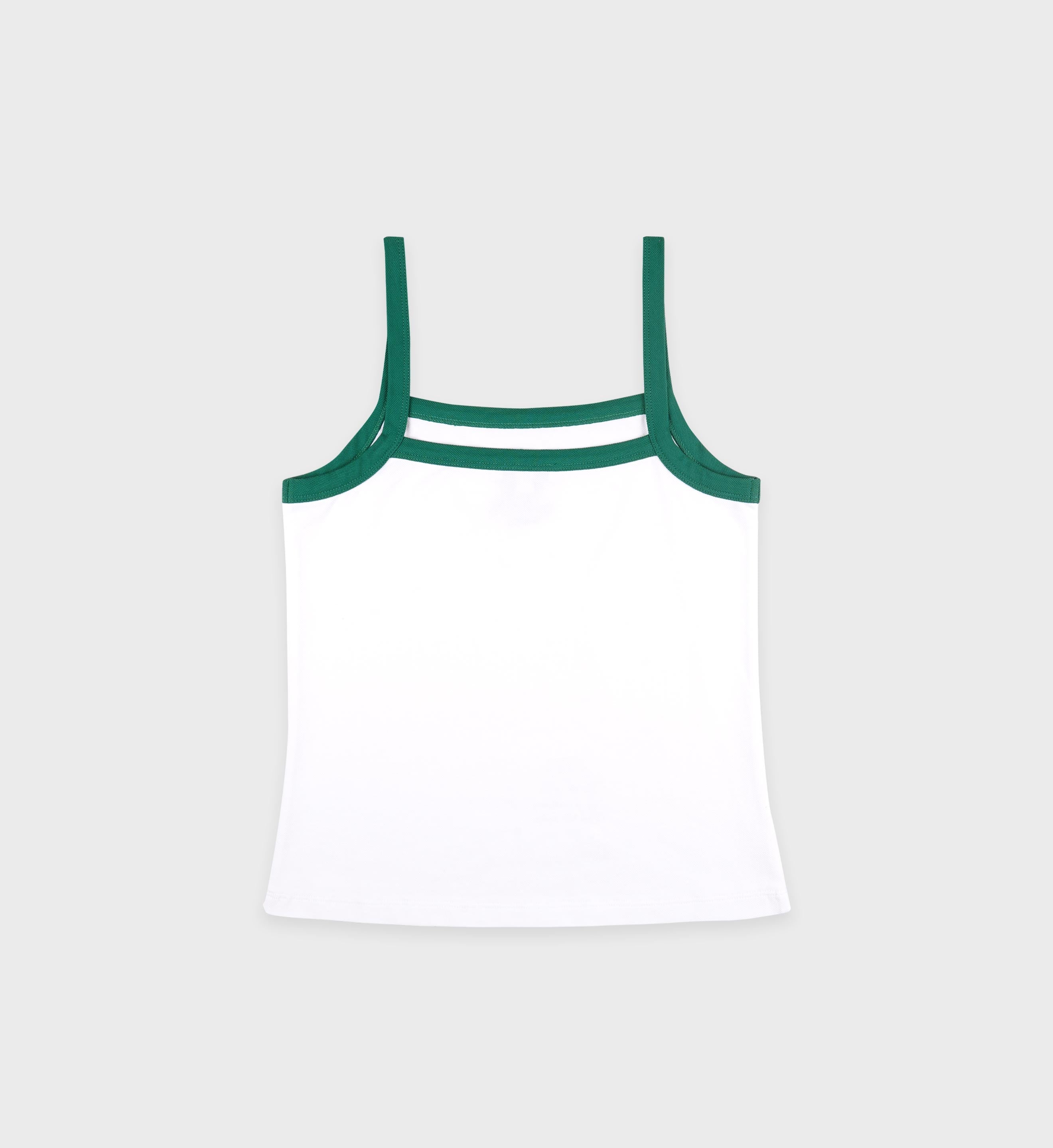 Crown Tennis Pique Tank - White/Alpine