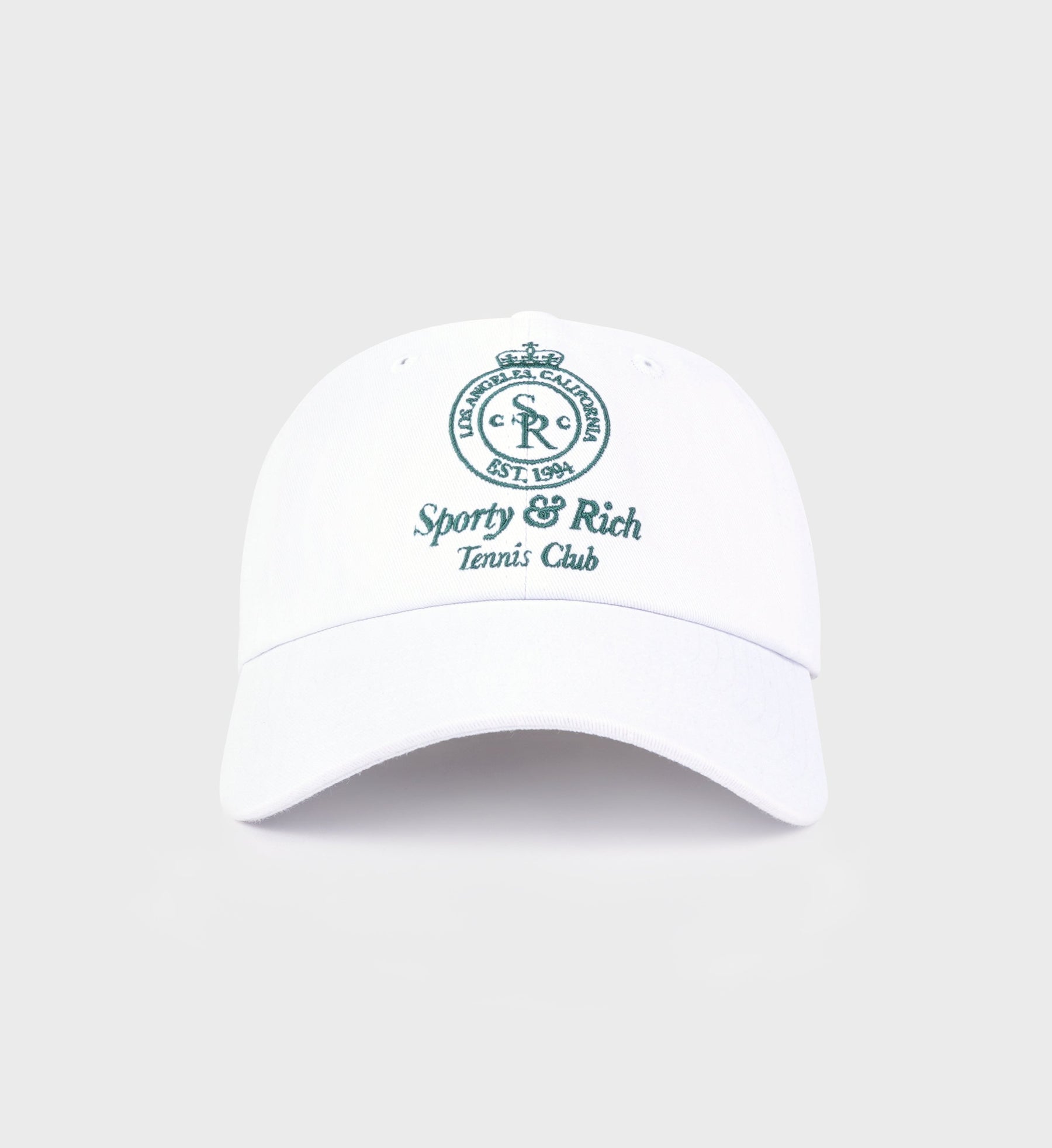 Crown Tennis Hat - White/Alpine