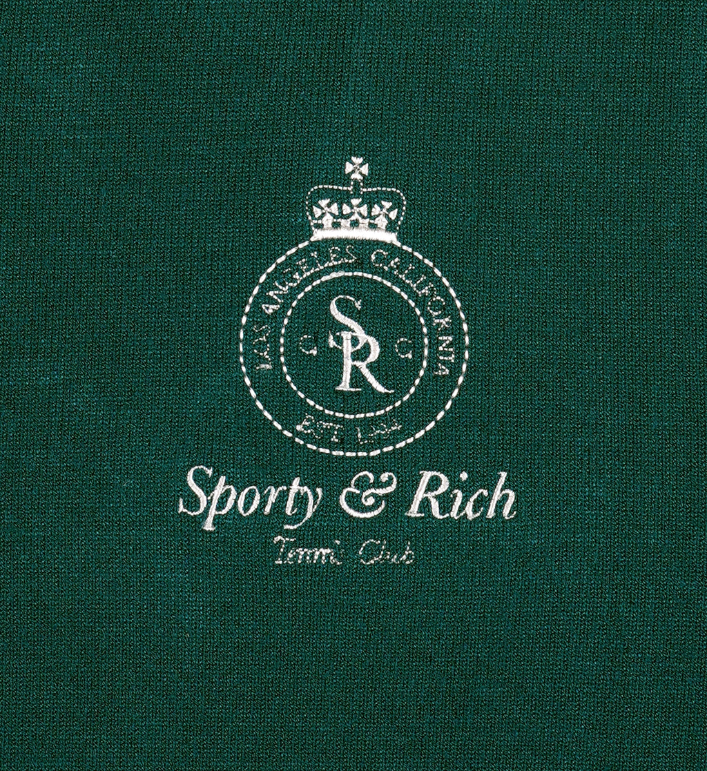 Crown Tennis Zipped Cardigan - Alpine/White