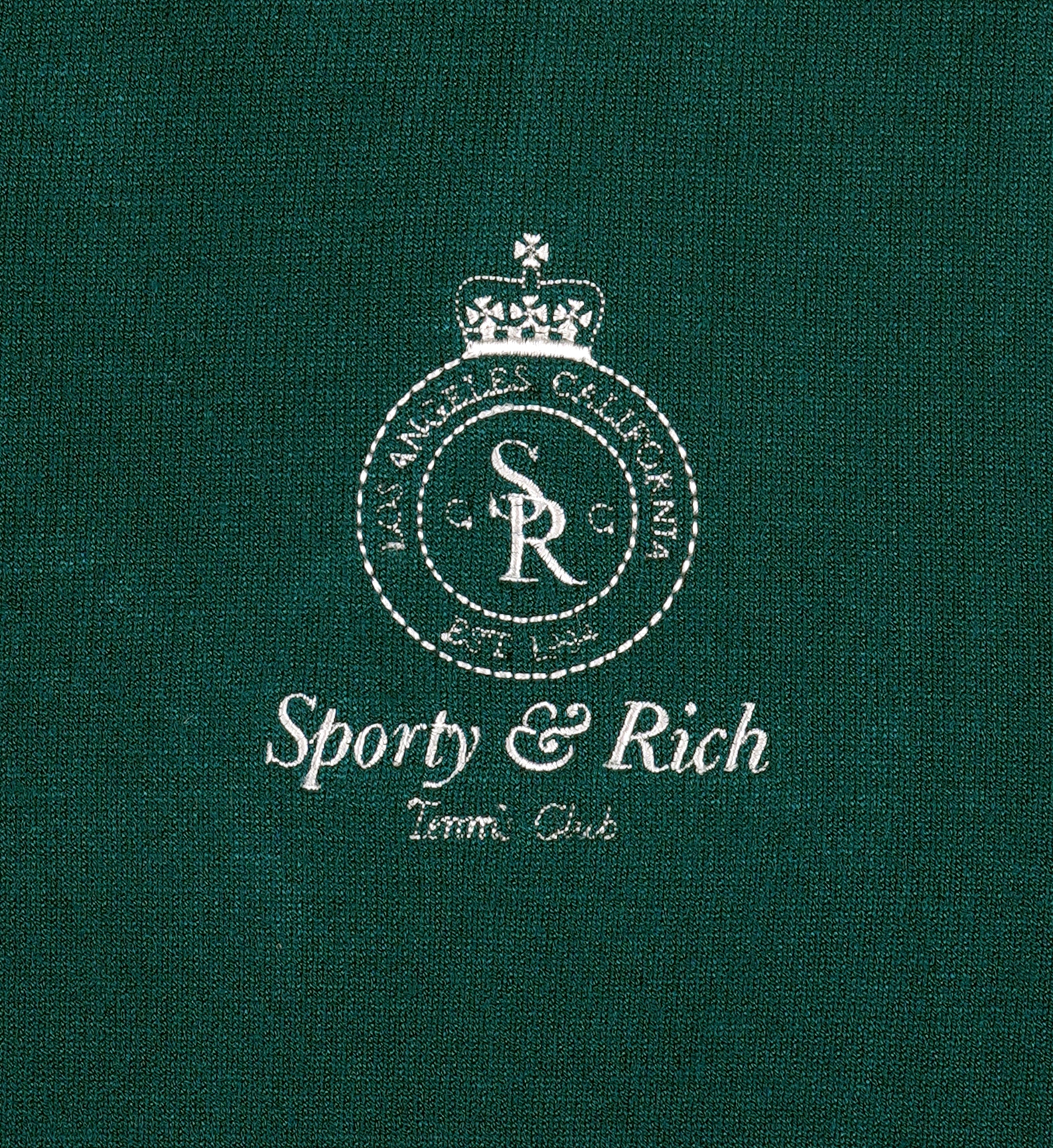 Crown Tennis Zipped Cardigan - Alpine/White