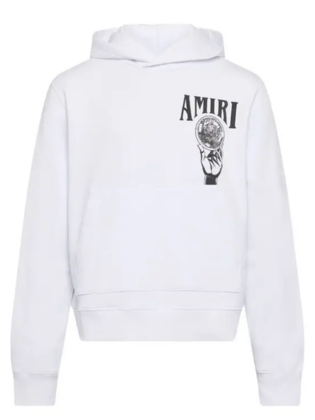 AMIRI CRYSTAL BALL HOODIE WHITE