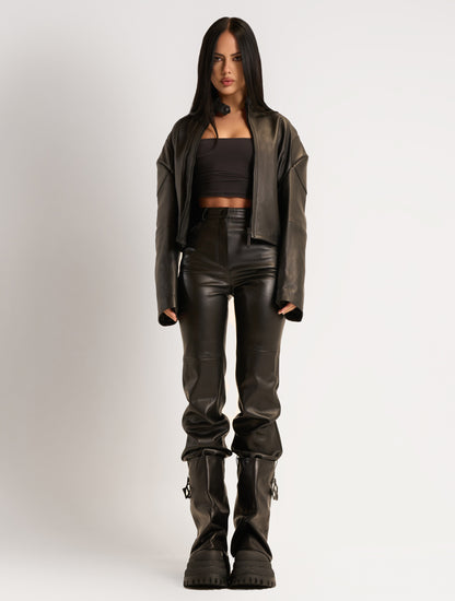 Disturb Black Leather