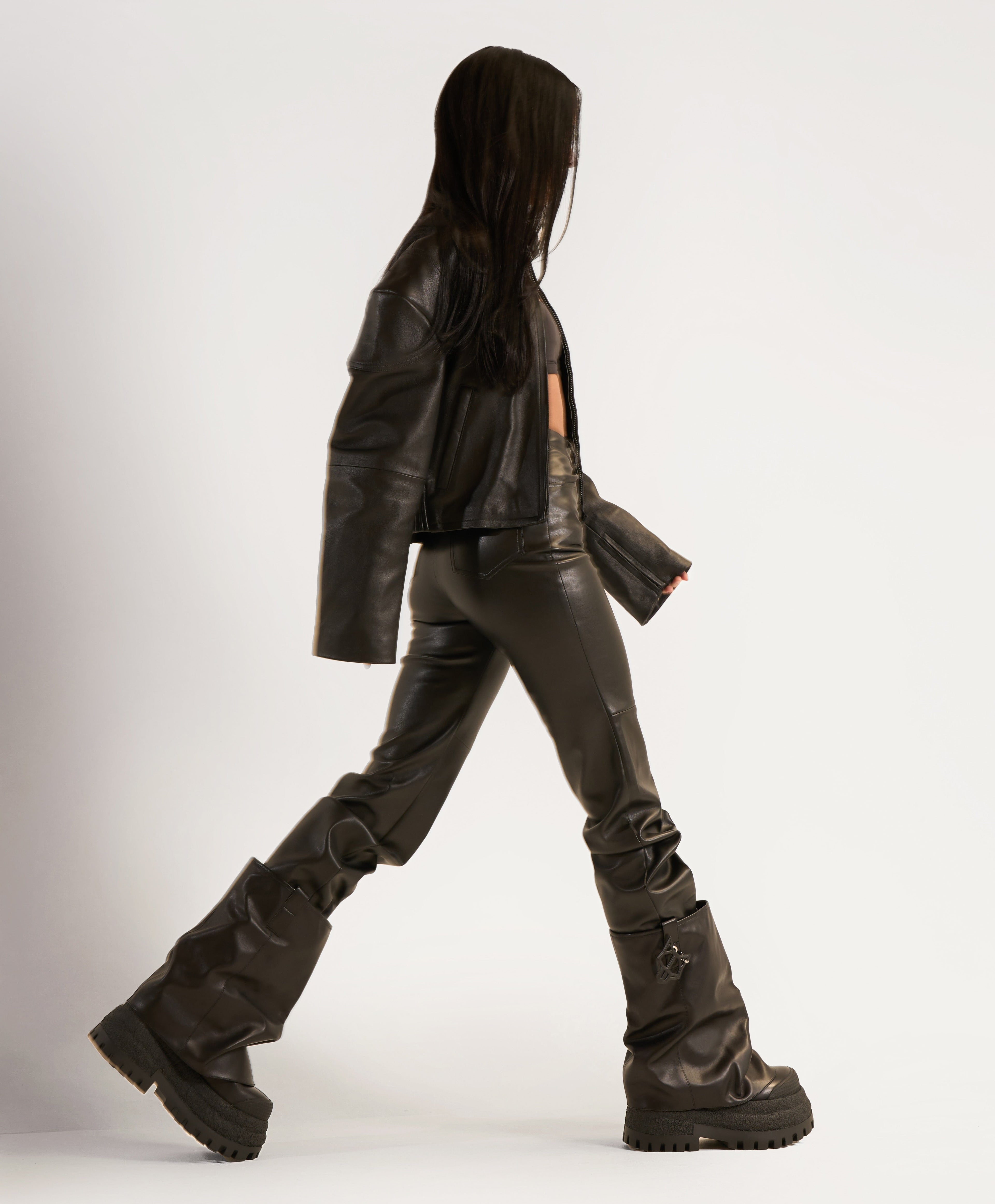 Disturb Black Leather