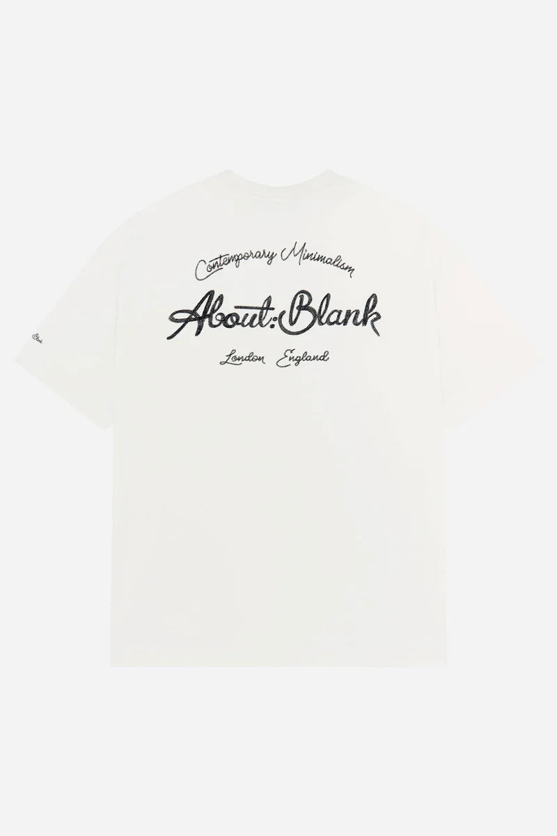 Chainstitch t-shirt - oat/black