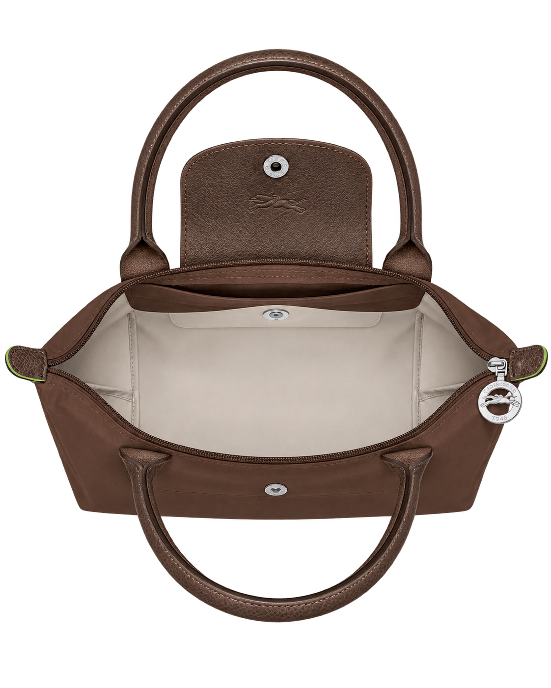 Le Pliage Green M Tote bag Mocha - Recycled canvas