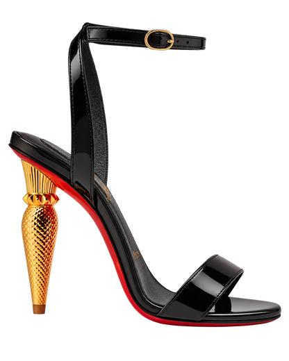 Lipqueen 100 patent leather sandals