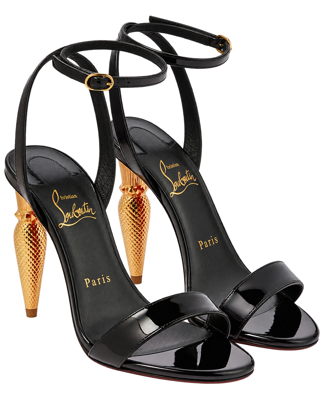 Lipqueen 100 patent leather sandals