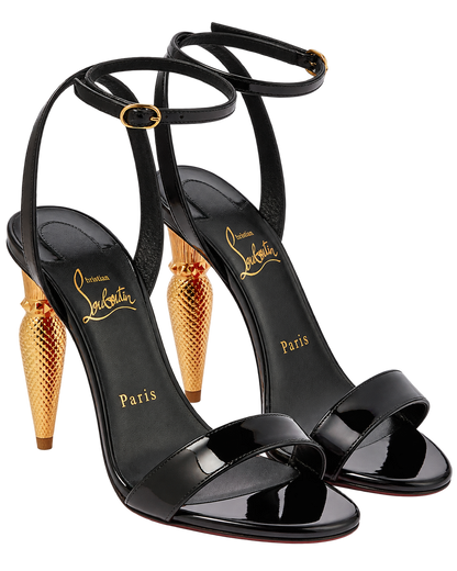 Lipqueen 100 patent leather sandals