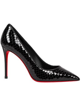 Kate embossed leather pumps