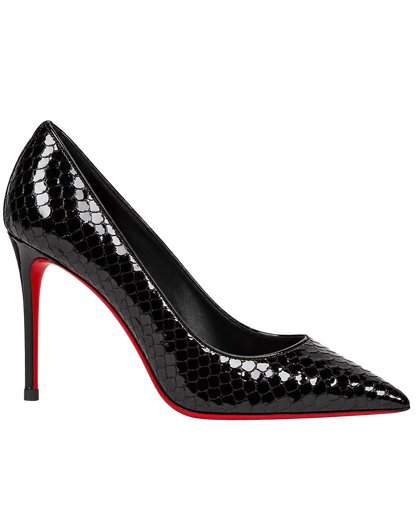 Kate embossed leather pumps