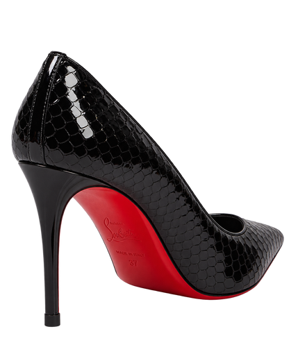 Kate embossed leather pumps