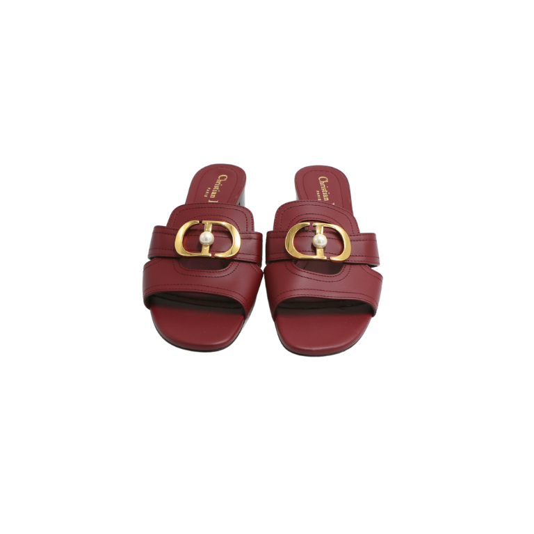 Christian Dior J'Adior Slingback Pump Ruby Red Technical Fabric
