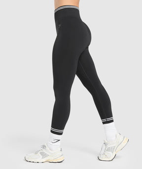 Gymshark Contrast Seamless Leggings - Black