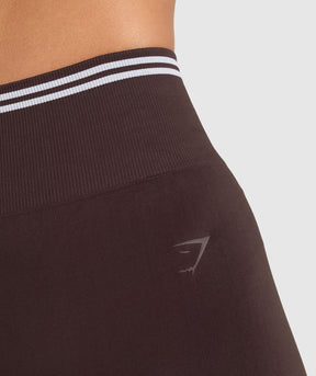 Gymshark Contrast Seamless Leggings - Heritage Brown