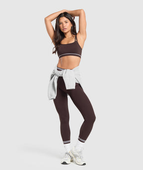 Gymshark Contrast Seamless Leggings - Heritage Brown