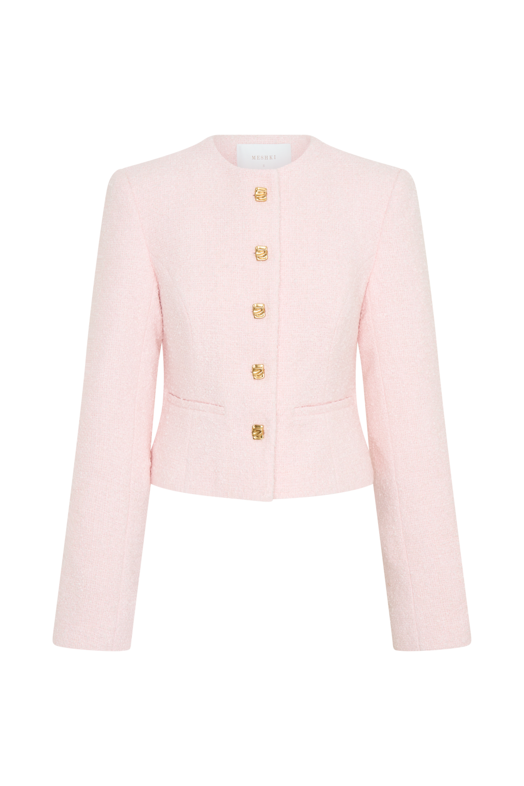 Cleo Boucle Jacket - Powder Pink