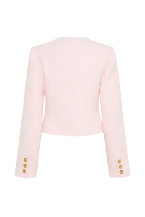 Cleo Boucle Jacket - Powder Pink