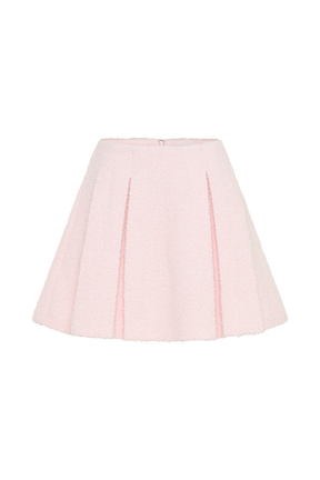 Cleo Boucle Mini Skirt - Powder Pink