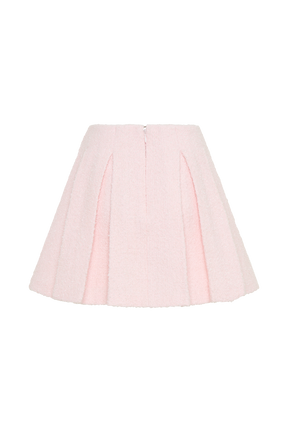 Cleo Boucle Mini Skirt - Powder Pink