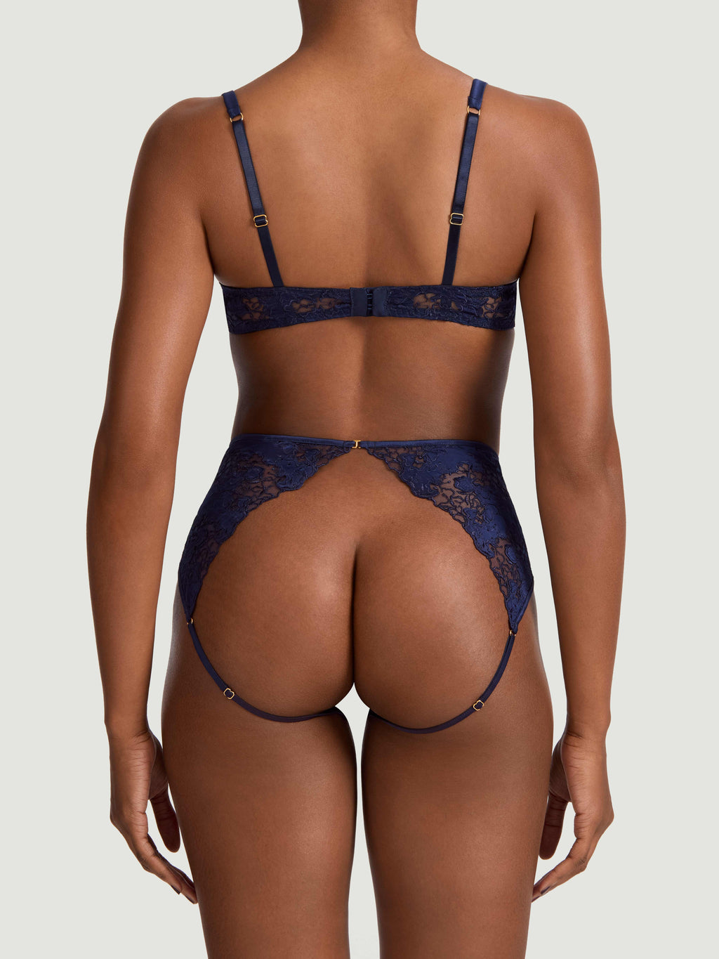 Coco de Mer Arella High Waisted Open Knicker