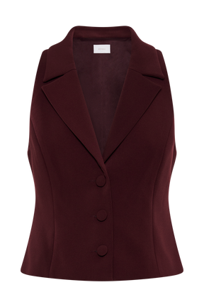 Mura Suiting Vest - Plum