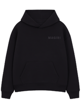 Magiri Core Puff Printed Hoodie in Black