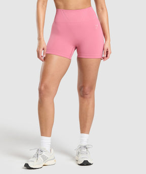 Gymshark Corset Seamless Shorts - Sunset Pink