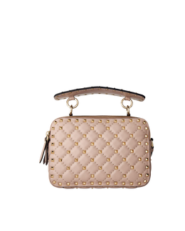 Quilted Spike Crossbody Bag