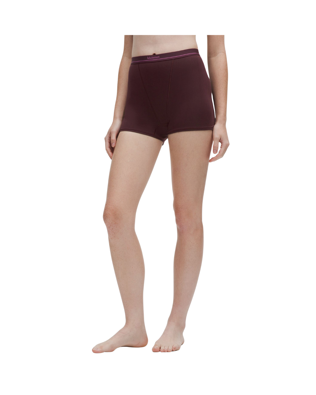 Stretch Cotton Ribbed Logo Super-High-Rise Shortie Underwear