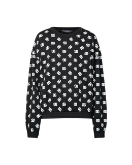 Dolce&Gabbana Black sweatshirt with monogram logo