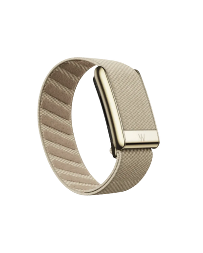 Whoop 5.0 Superknit Luxe Dune with Gold Band (12 Month Peak Subscription Included)