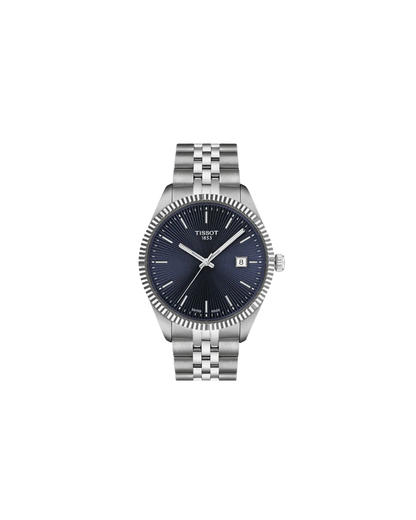 Tissot Ballade 40mm Blue Dial Grey Strap Watch
