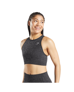Gymshark Adapt Animal Seamless Sports Bra -  Wild | Black