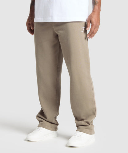 Gymshark Crest Straight Leg Joggers - Lifestyle Brown