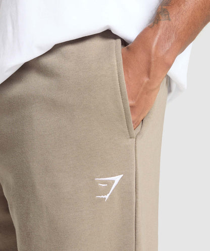 Gymshark Crest Straight Leg Joggers - Lifestyle Brown