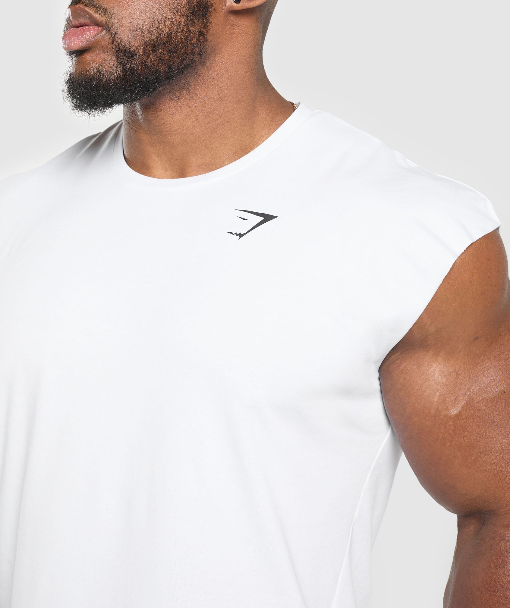 Gymshark Critical Cut Off Tank - White