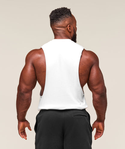 Gymshark Critical Drop Arm Tank - White