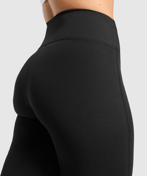 Gymshark Crossover Flared Leggings - Black